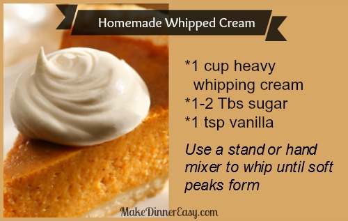 how to make homemade whipped cream